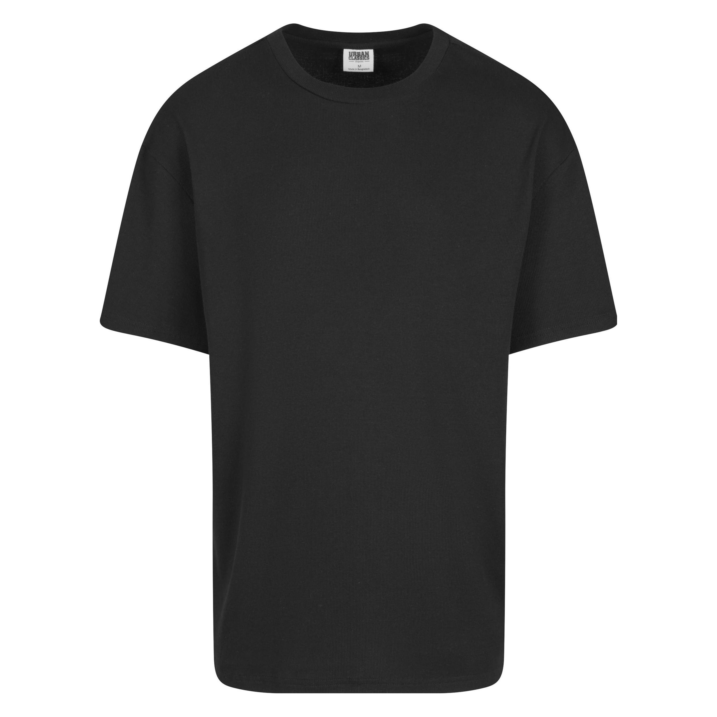 Urban Classics, Herren, Shirts, Organic Oversized Rib Tee - 140911, Schwarz, (S)