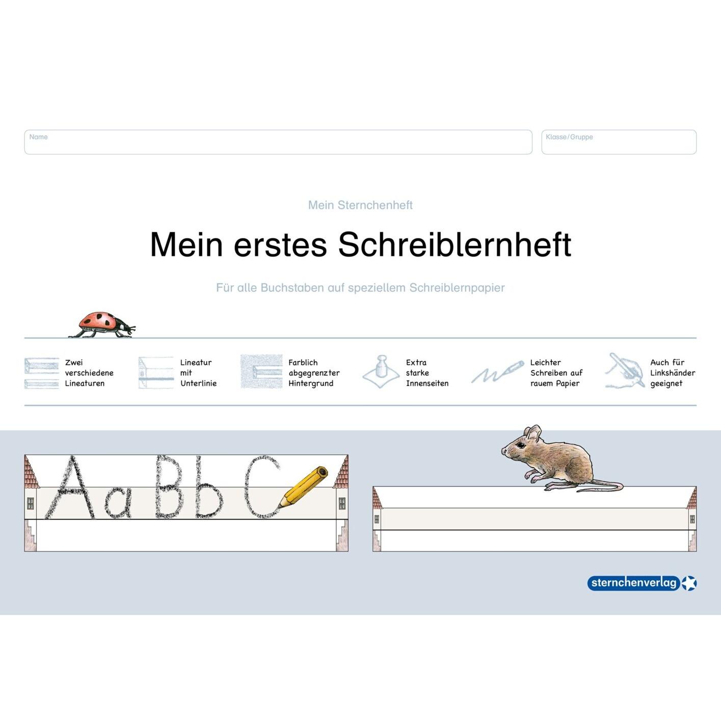 Mein erstes Schreiblernheft. Für alle Buchstaben auf speziellem Schreiblernpapier, Schulbücher von Katrin Langhans