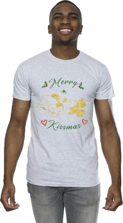 Immagine prodotto Disney Mickey Mouse Merry Kissmas Maglietta Uomo (5XL)