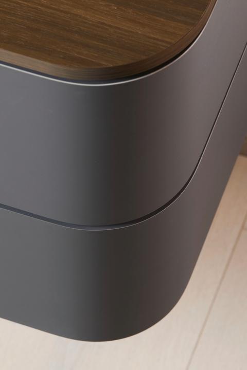 Actual product image Duravit Happy D.2 Plus Vanity unit for wall-mounted console, 1000x550 mm, 2 drawers, for furniture w (100 x 55 x 106 cm)