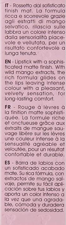 Immagine prodotto Naj Oleari Forever Matte Lipstick 04 Rosso Fuoco 4g (04 Rosso fuoco)