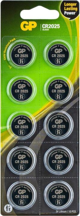 Actual product image GP Batteries Battery CR2025 - 10 pieces (10 pcs.)