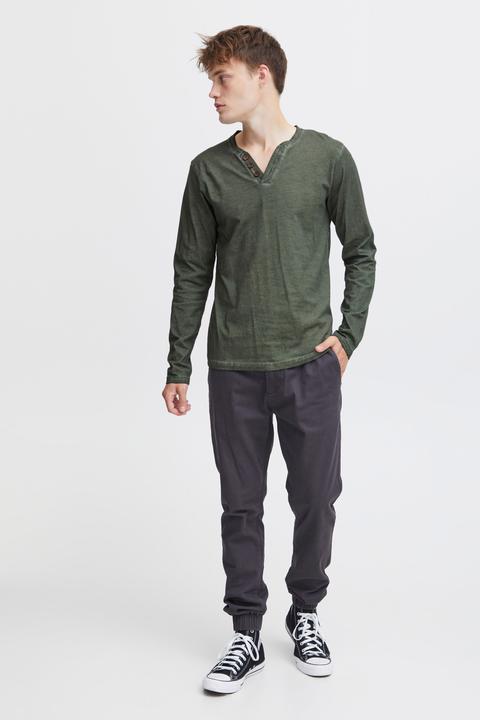 Immagine prodotto Solid Tinox - Maglie a manica lunga Con Collo A V da Uomo In Cotone 100% (M)