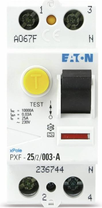Produktbild Eaton FI-Schutzschalter 2polig 25 A
