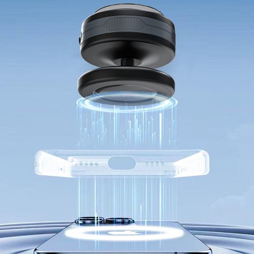 Actual product image Wozinsky WUSQ-01 Autohalterung mit Qi-Ladegerät, kompatibel mit MagSafe, Schwarz