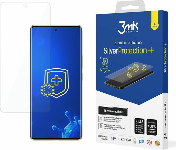 Produktbild 3MK SilverProtect+ Infinix Zero 30 5G Folia Antymikrobowa montowana na mokro (1 Stück, Realme Narzo 30 5G)