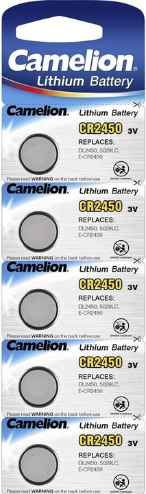Produktbild Camelion Lithium (5 Stk., CR2450, 550 mAh)