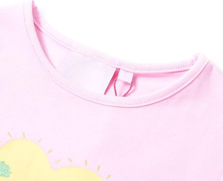 Immagine prodotto VidaXL T-shirt per bambini rosa chiaro 128,Materiale: 95% cotone. 5 (128)