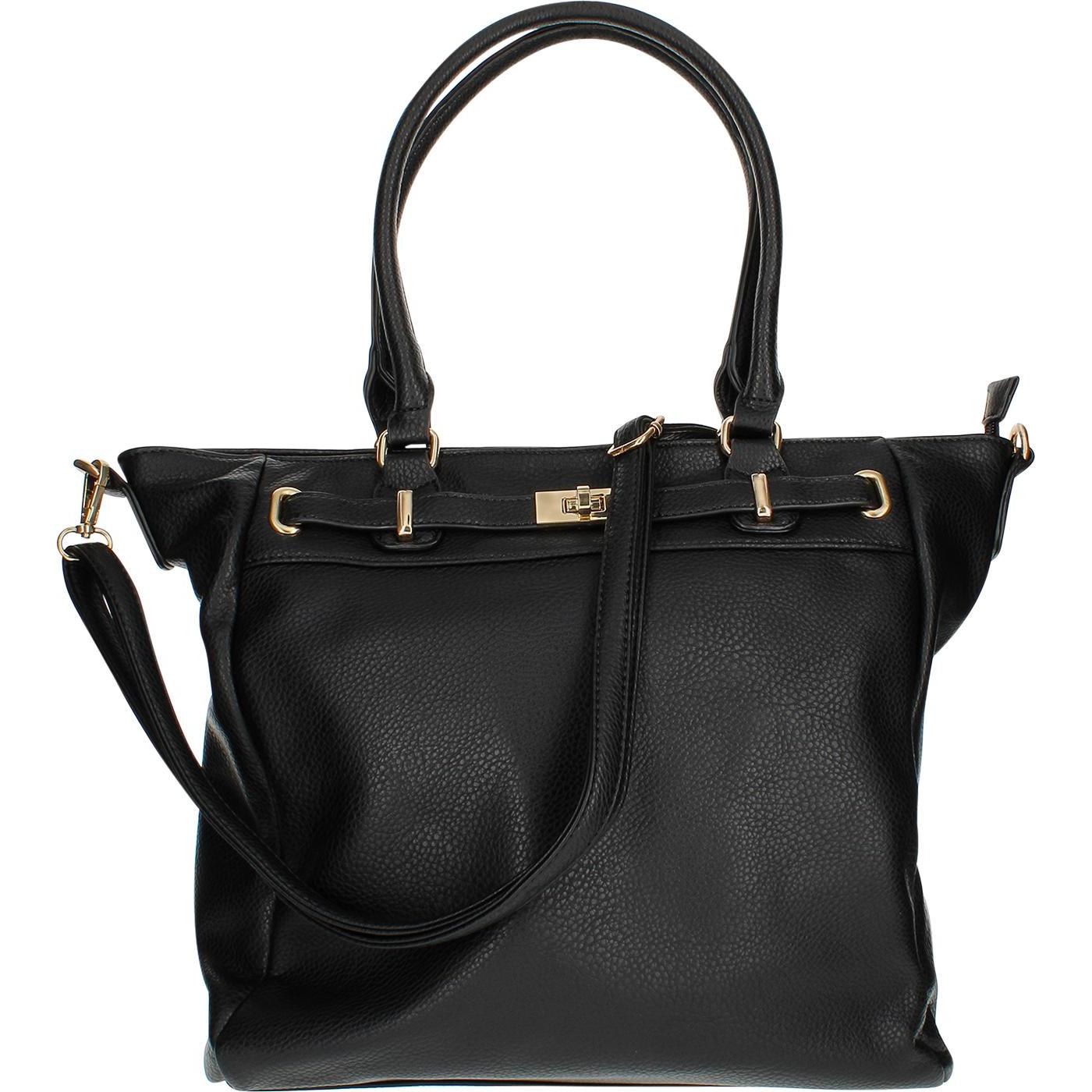Thumbnail - Gallantry, Tasche, Faux Leather Tragetasche, Schwarz, (5 l)