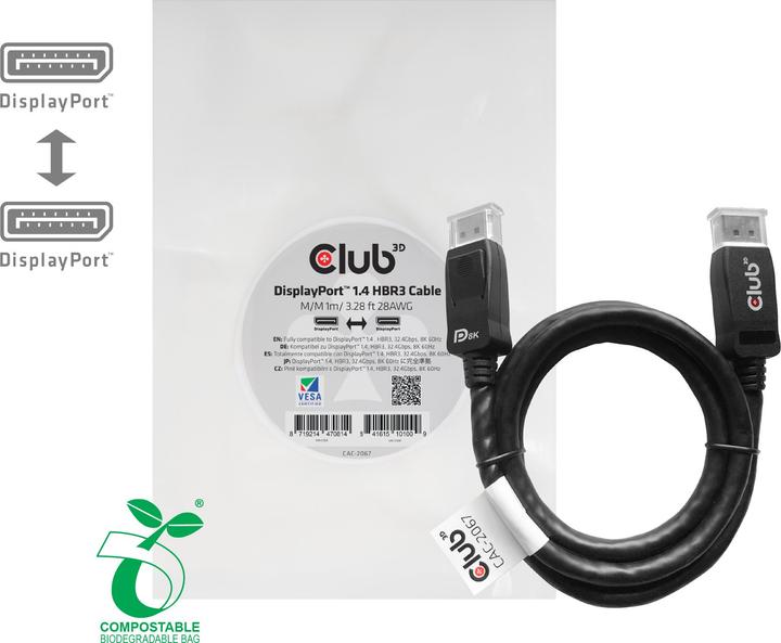 Actual product image Club 3D DisplayPort — DisplayPort (1 m, DisplayPort)