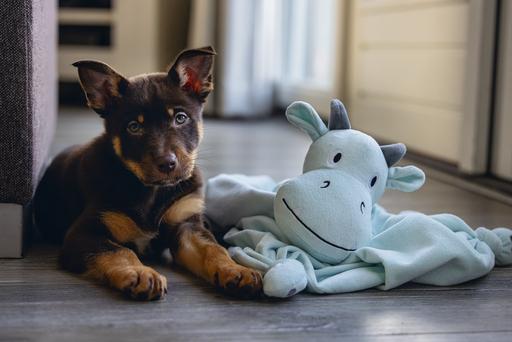 Actual product image Beeztees Puppy Flatino Unicorn (Puppy Toy)