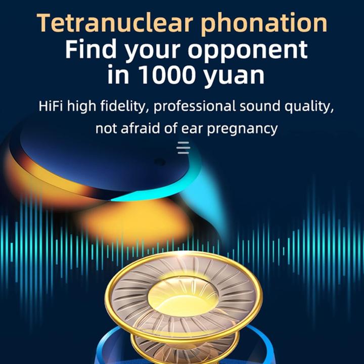 Produktbild Jmamba Drahtlose Kopfhörer mit Bluetooth 5.0, Touchsteuerung, IPX8 wasserdicht, digitalem LED-Display (6 h, Kabellos)