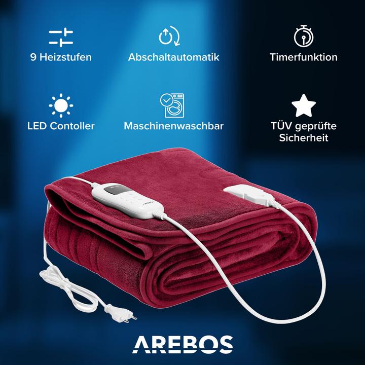 Image du produit Arebos Couverture chauffante (200 x 180 cm)