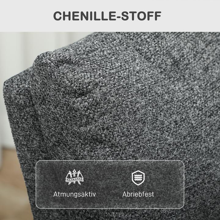 Actual product image Homcom Relaxsessel Polyester Dunkelgrau