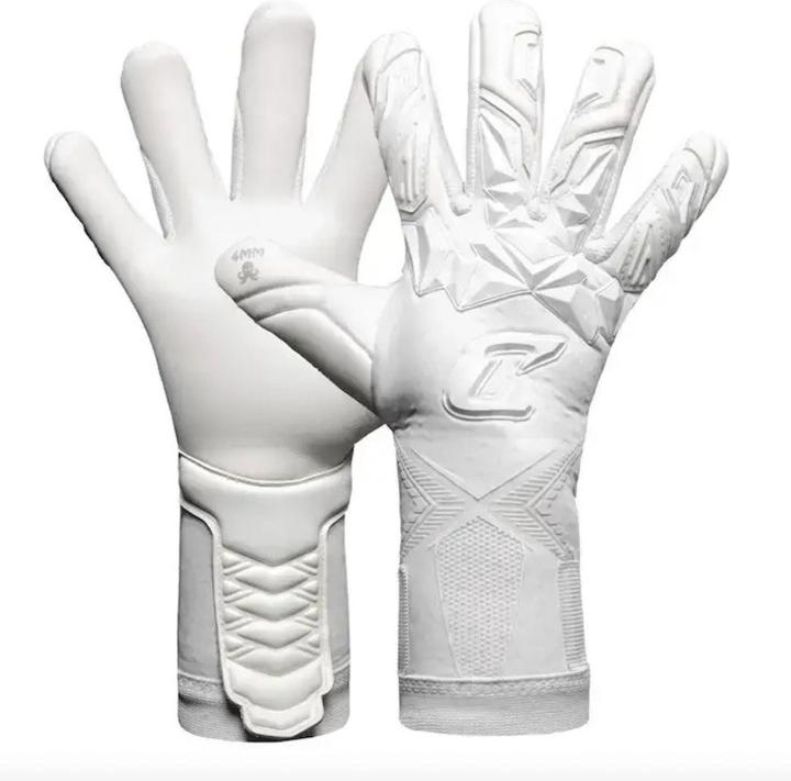 Produktbild Catch & Keep Fussballhandschuhe Pulse X All White Gr. 10 Torwart Goalie Handschuhe (10)