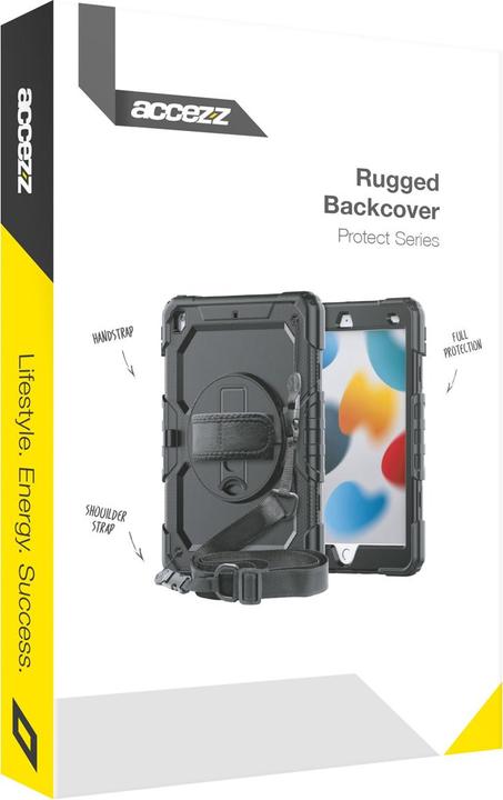 Produktbild Accezz Rugged Backcover met schouderstrap Samsung Galaxy Tab A7 Lite - Zwart (Galaxy Tab A7 Lite)