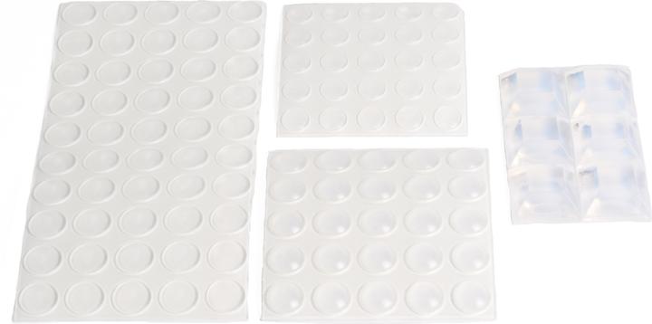 Benson Home Glas Schutz Pads-Set 106-tlg transparent (Anschlagdämpfer, 106 Stück)