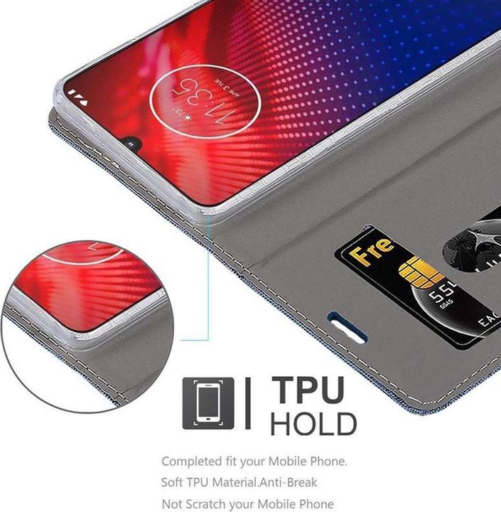 Produktbild Cadorabo Book Jeans Optik Cover (Motorola Moto Z4)