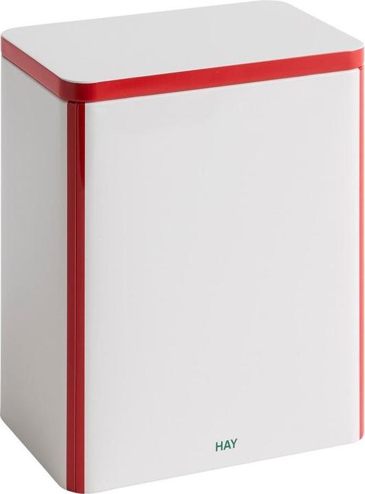 HAY Tin Container Large Off-White And Red (14.70 l)