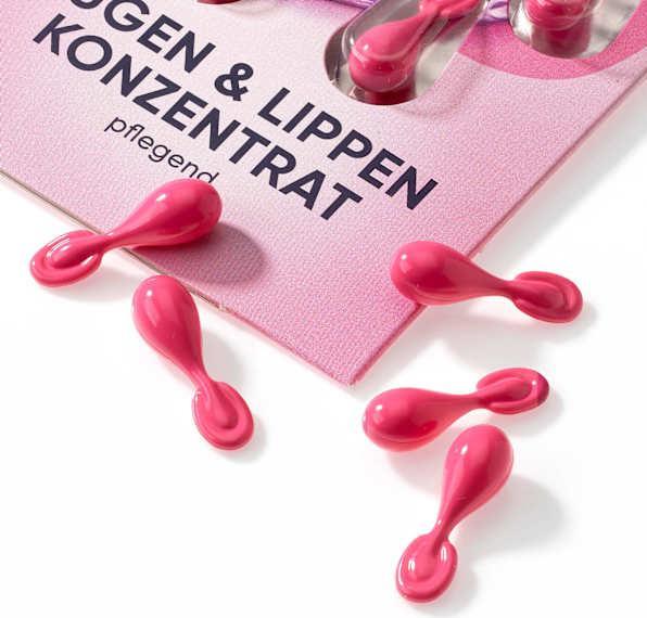 Produktbild dm Balea Konzentrat Augen & Lippen (Augenpflege Serum, Tag + Nacht)