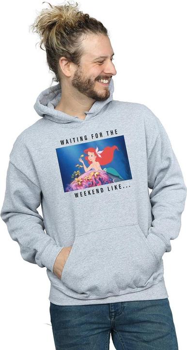 Actual product image Disney Princess Mens Ariel Waiting For The Weekend Hoodie (4XL)