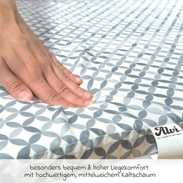 Actual product image Alvi Travel cot mattresses Travel cot roll-up mattress incl. storage bag 60 (60 x 120 cm)