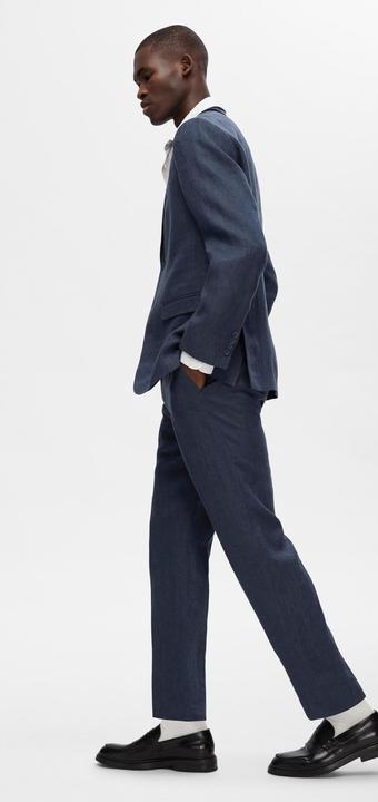 Immagine prodotto Selected Homme Pantaloni da abito in lino dalla vestibilità regolare (46)