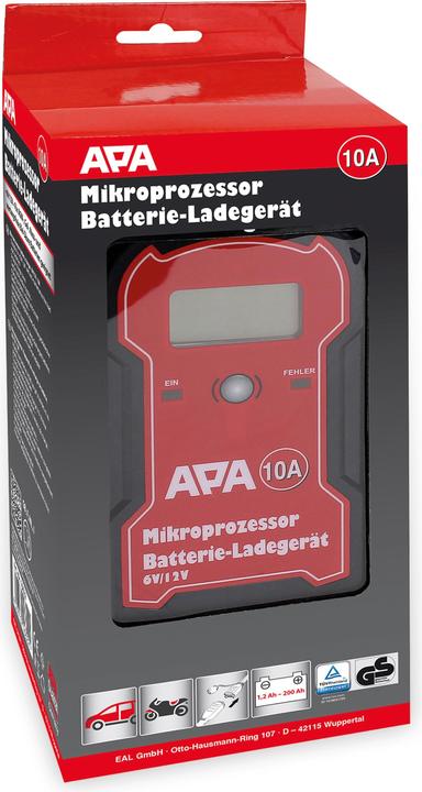 Produktbild APA Mikroprozessor Batterieladegerät (12V, 6V, 10 A)
