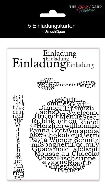 Produktbild Braun + Company Karte 5er-Pack Einladung Neutral (5 Stk.)