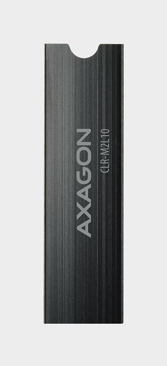 Actual product image Axagon CLR-M2L10 passive M.2 SSD heatsink - 2280, 10mm height, aluminum