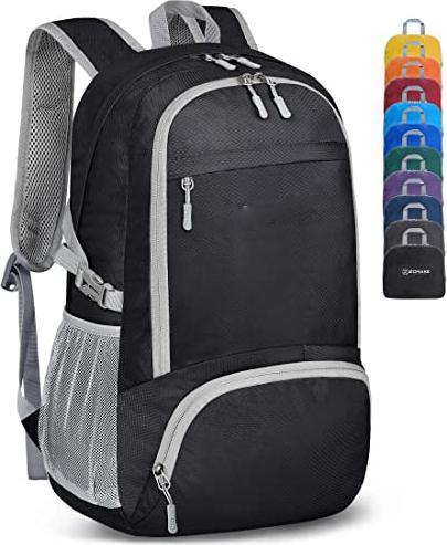 Only-Bags.Store Leichter faltbarer Rucksack-Packbare Rucksäcke, kleine faltbare Rucksäcke Wanderrucksack (30 l)