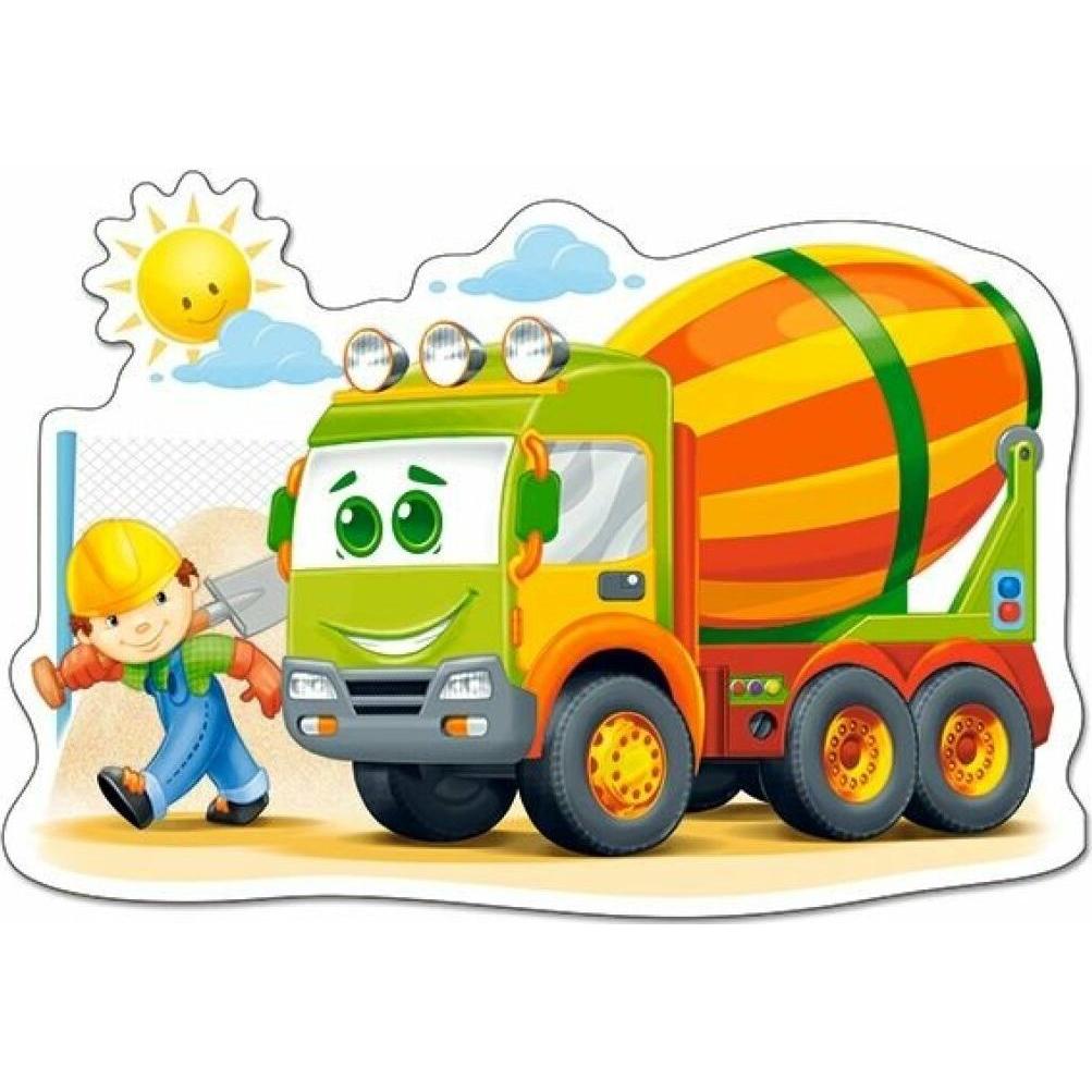 Thumbnail - Castorland Concrete Mixer, Puzzle 12 Teile maxi (12 Teile)