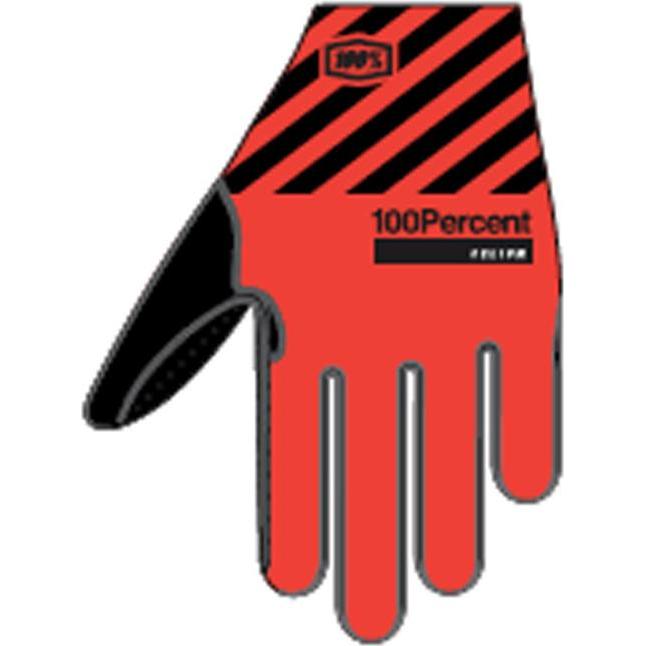 Thumbnail - 100%, Herren, Handschuhe, Gloves Celium, Rot, (S)