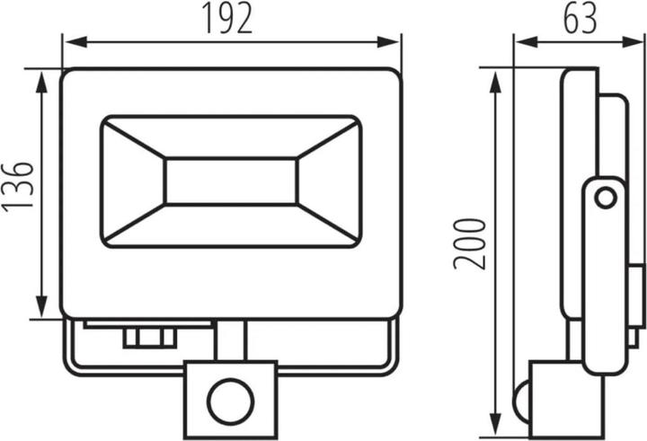 Actual product image Kanlux Floodlight LED FLOODLIGHT MOTION SENSOR ANTEM 50W (4000 lm, IP44)