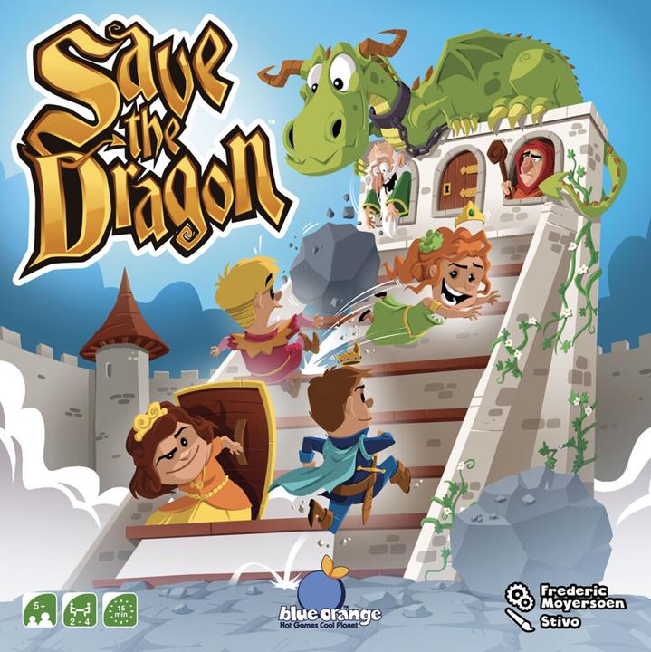 Produktbild Blue Orange BLOD0098 - Save The Dragon - Brettspiel, für 2-4 Spieler, ab 5 Jahren (Italienisch)