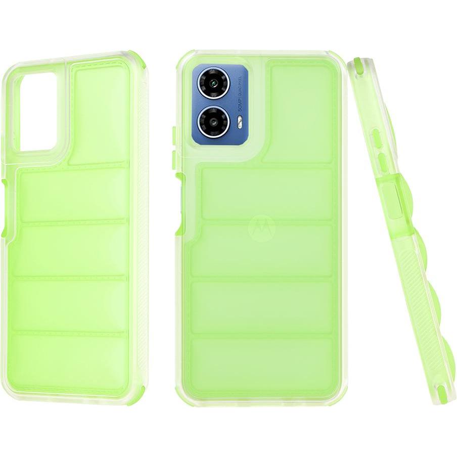 Techsuit - Wave Shield - Motorola Moto G34 / Moto G45 - Green (Motorola Moto C, Motorola Moto G34), Cover Smartphone, Verde