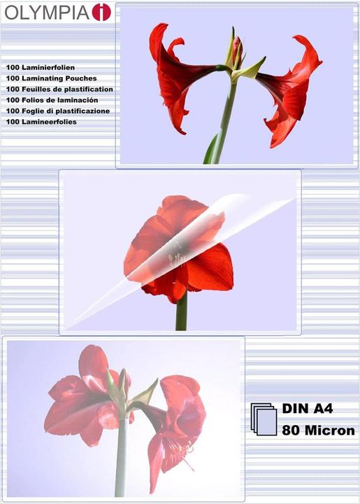 Produktbild Olympia Laminierfolien (A4, 100 Stück, 80 µm)