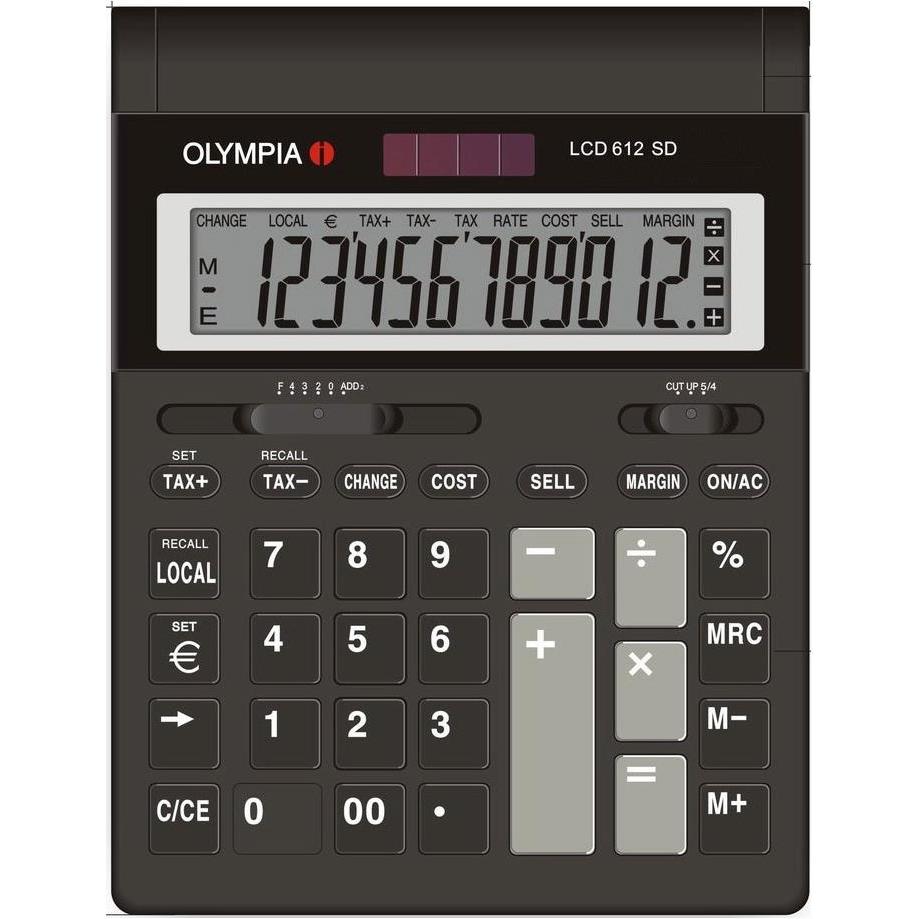 Thumbnail - Olympia, Taschenrechner, LCD 612 Sd (Solarzellen, Batterien)