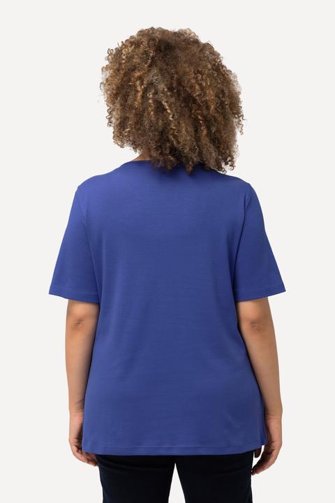 Produktbild Ulla Popken Shirt, doppellagige Vorderseite, Slim, Rundhals, Halbarm (56)
