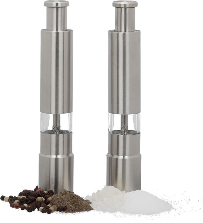 Immagine prodotto Relaxdays Macina sale e pepe (Sale, Pepe, Peperoncino rosso)