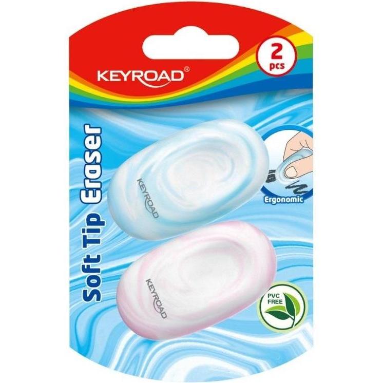 Keyroad, Strumenti di correzione, Weicher Radiergummi 2 Stück MIX