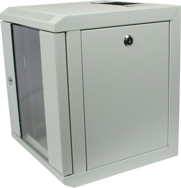 Produktbild Allnet 10 Wandgehäuse 6HE B312 / T300mm 1-teilig *lichtgrau* SMM-Serie (6 HE, 10 Zoll Rack)