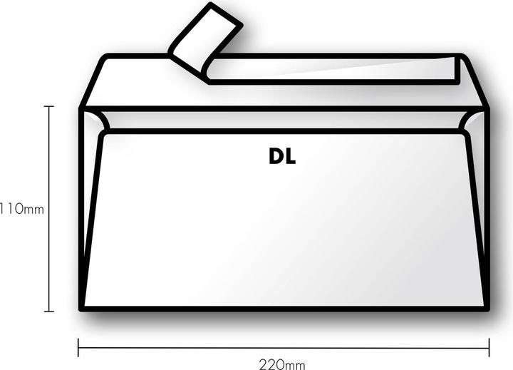 Produktbild Clairefontaine Packung mit 20 Umschlägen Pollen DL 110x220 120g/m2 - Salbeigrün (110 x 220 mm, dl, 20x)