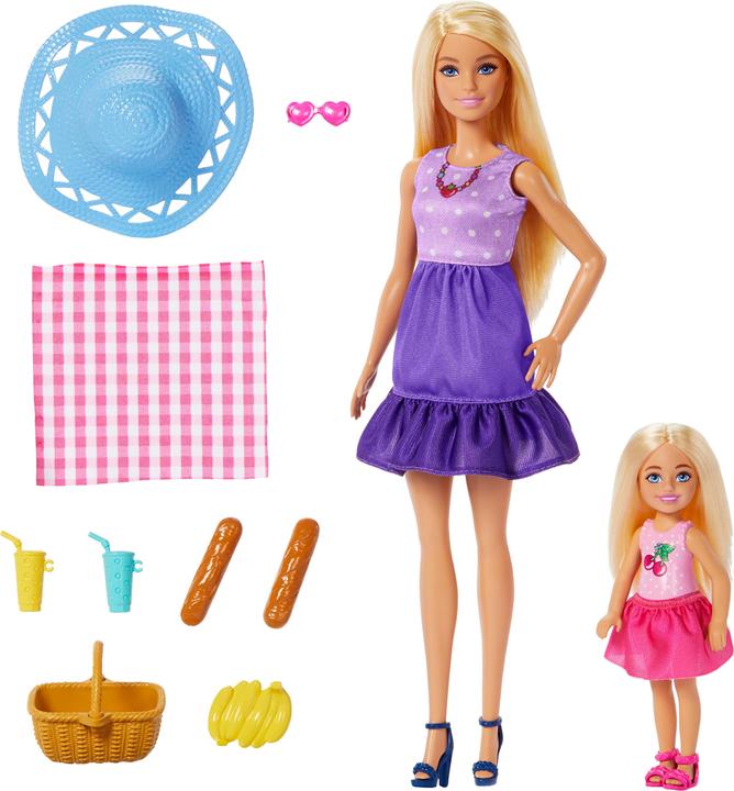 Image du produit Barbie Malibu and Chelsea 2er Pack Set de jeu