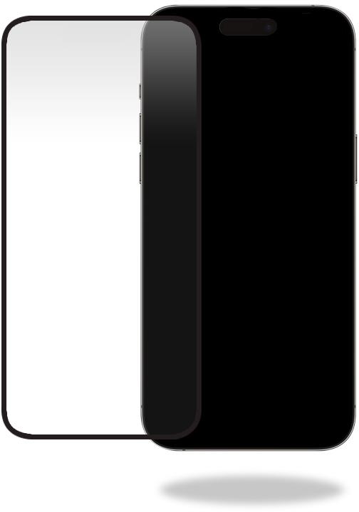 Produktbild Mobilize Schwarzer Rahmen Glas (1 Stück, Apple iPhone 15 Pro Max)