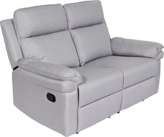 Immagine prodotto Mendler Poltrona cinema 2 posti HWC-L94, funzione reclinabile Nosag suspension tessuto/tessuto - grigio