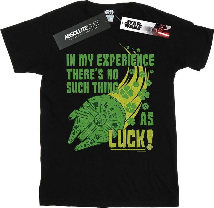 Produktbild Star Wars Millennium Falcon Shamrock Luck TShirt (L)