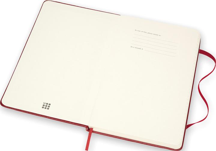 Actual product image Moleskine Notebook leather cover (A5, Lined, Hardcover)
