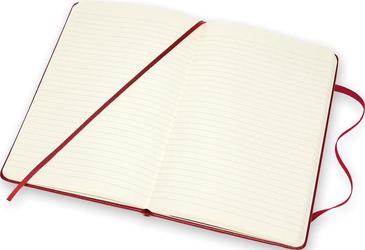 Actual product image Moleskine Notebook leather cover (A5, Lined, Hardcover)