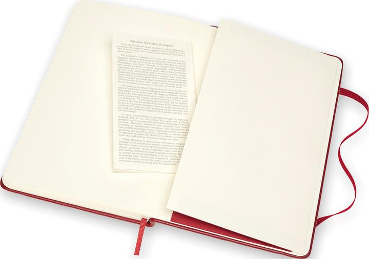 Actual product image Moleskine Notebook leather cover (A5, Lined, Hardcover)